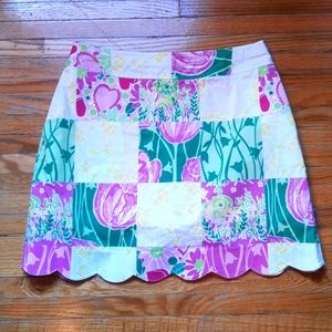 Adorable patchwork Lilly Pulitzer skort